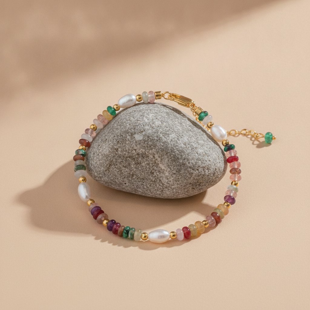 Perle & Naturstein Armbånd