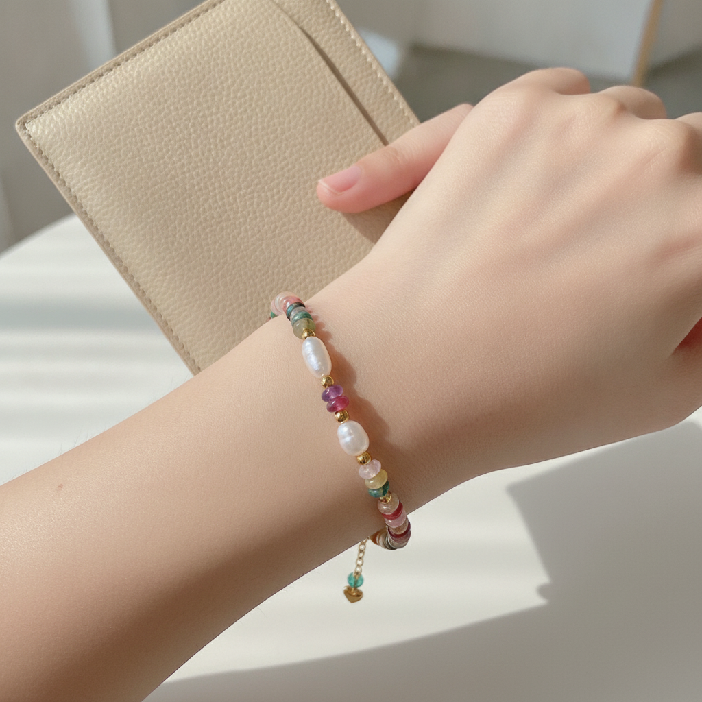 Perle & Naturstein Armbånd