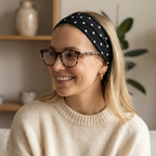 Prikkete Mykt Pannebånd — Elastisk