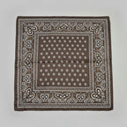 Brunt "silkeskjerf" bandana headband.