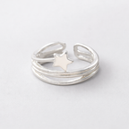 Stjerne Multilayer Ring — Sterling Sølv